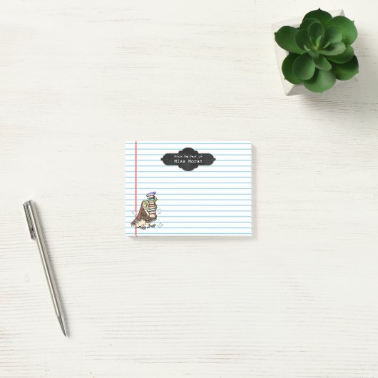 Creëer Uw eigen lerarennaam | Aangepaste boomkorre Post-it® Notes (Kantoor)