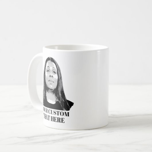 Creëer uw eigen Letitia James Design Koffiemok (Voorkant links)