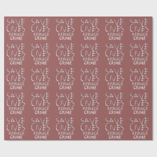 Creëer uw eigen leven met minder criminaliteit ops cadeaupapier (Vlak)