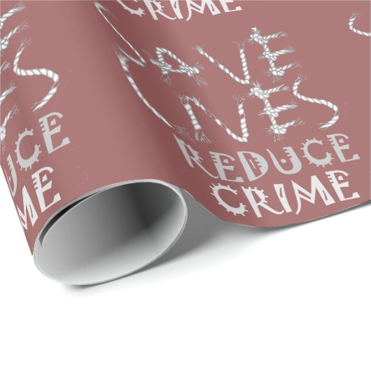 Creëer uw eigen leven met minder criminaliteit ops cadeaupapier (Rol Hoek)