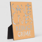 Creëer uw eigen leven met minder criminaliteit ops fotoplaat (Zijkant)