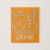 Creëer uw eigen leven met minder criminaliteit ops legpuzzel (Verticaal)