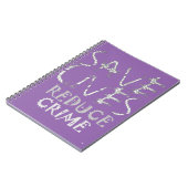 Creëer uw eigen leven met minder criminaliteit ops notitieboek (Linkerzijde)