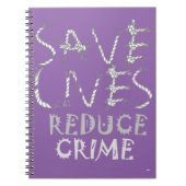 Creëer uw eigen leven met minder criminaliteit ops notitieboek (Voorkant)