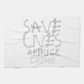 Creëer uw eigen leven met minder criminaliteit ops theedoek (Horizontaal)