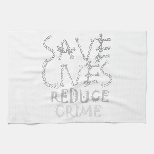 Creëer uw eigen leven met minder criminaliteit ops theedoek (Horizontaal)