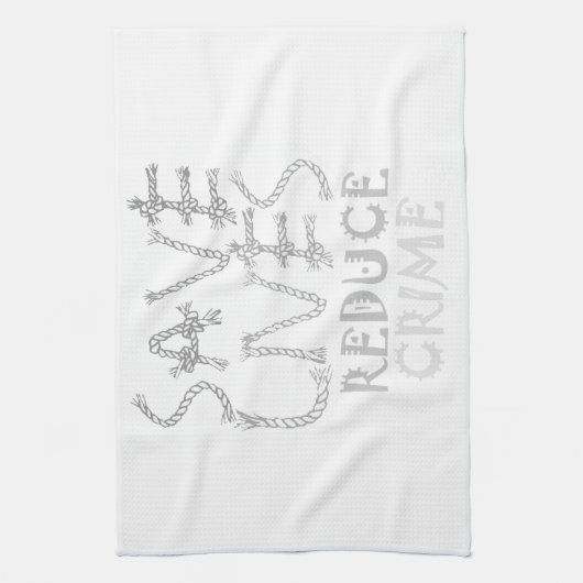 Creëer uw eigen leven met minder criminaliteit ops theedoek (Verticaal)