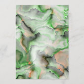 Creëer Uw Eigen - Licht Groen Marmer Menu (Achterkant)