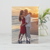 Creëer Uw Eigen Liefde Script Romantisch Paar Foto Kaart (Staand voorkant)