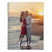 Creëer Uw Eigen Liefde Script Romantisch Paar Foto Notitieboek (Voorkant)