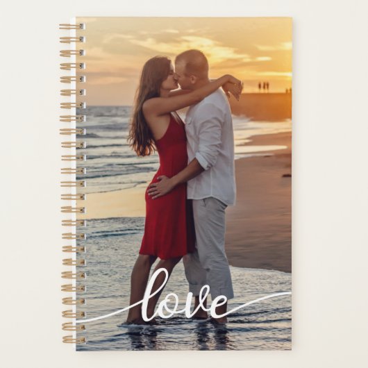 Creëer Uw Eigen Liefde Script Romantisch Paar Foto Planner (Voorkant)