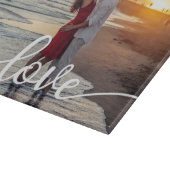 Creëer Uw Eigen Liefde Script Romantisch Paar Foto Snijplank (Hoek)