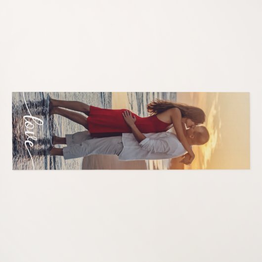 Creëer Uw Eigen Liefde Script Romantisch Paar Foto Yogamat (Achterkant (horizontaal))