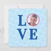 Creëer Uw Eigen LIEFDE VADER PAPA PAPA FOTOPLEIN Kaart (Voorkant)