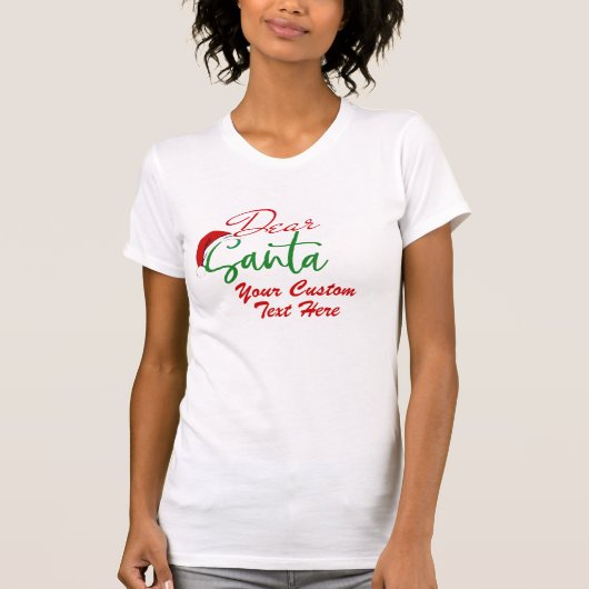 Creëer Uw Eigen Lieve Santa Vriendin Hot Bod T-shirt (Voorkant)