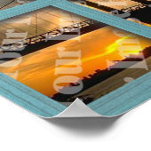 Creëer Uw eigen Lijst met 6-paars groen hout Poster (Hoek)