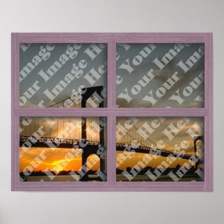 Creëer Uw eigen Lijst met vier roze ruitjes Poster