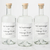 Creëer Uw eigen. Likeurfles Etiket (Flessen)