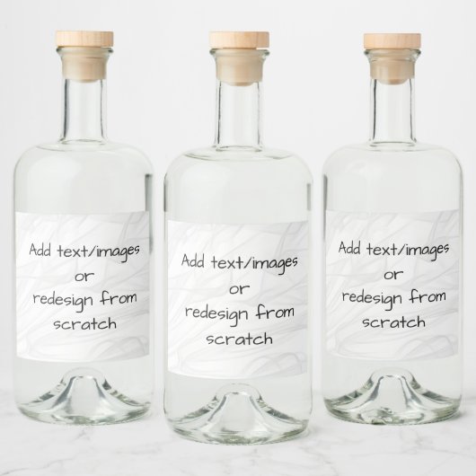Creëer Uw eigen. Likeurfles Etiket (Flessen)