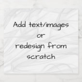 Creëer Uw eigen. Likeurfles Etiket (Enkel label)