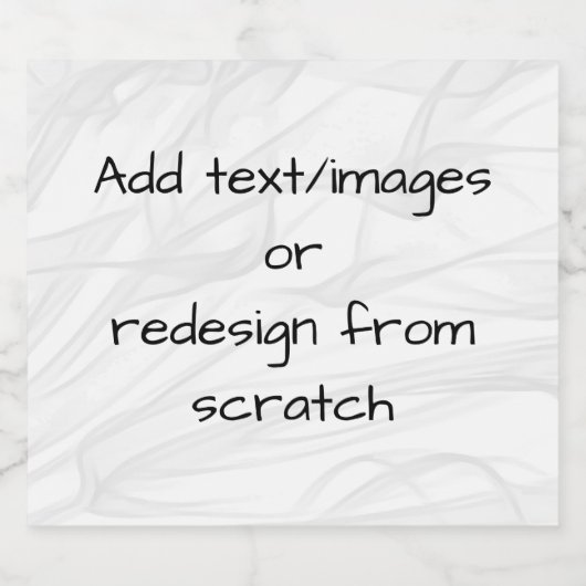 Creëer Uw eigen. Likeurfles Etiket (Enkel label)