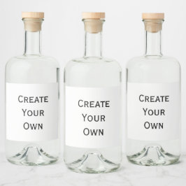 Creëer Uw eigen Likeurfles Etiket