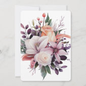 Creëer Uw eigen Lily Flower Bouquet Kaart (Achterkant)