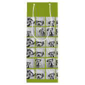 Creëer Uw eigen Limoen van het Foto Collage van he Wijn Cadeautas (Achterkant)