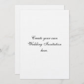 Creëer Uw Eigen Linnen van de Uitnodigingen van (Voorkant / Achterkant)