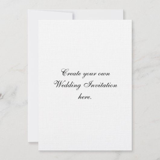 Creëer Uw Eigen Linnen van de Uitnodigingen van (Voorkant)