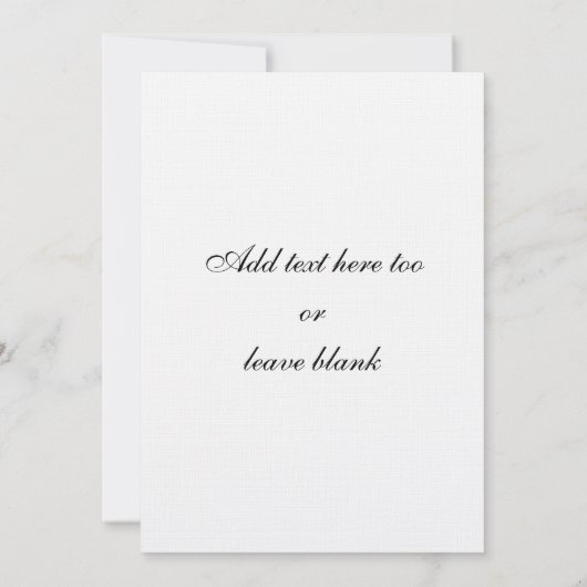 Creëer Uw Eigen Linnen van de Uitnodigingen van (Achterkant)