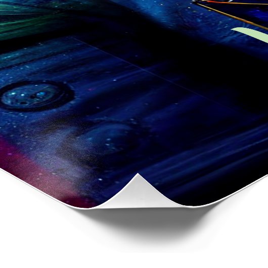 Creëer Uw eigen Llama in de ruimte Astronaut Perfect Poster (Hoek)