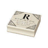 Creëer Uw eigen logo-achternaam teruggeven Rubberstempel (Stempel)