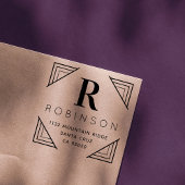 Creëer Uw eigen logo-achternaam teruggeven Zelfinktende Stempel