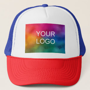 Creëer Uw eigen Logo Afbeelding toevoegen Sjabloon Trucker Pet