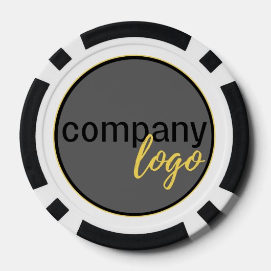 CREËER UW EIGEN LOGO BRAND CIRCLE BUSINESS COMPANY POKER CHIPS (Achterkant)