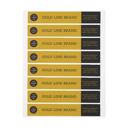 Creëer Uw eigen logo - Goud / Aangepast (Vel)