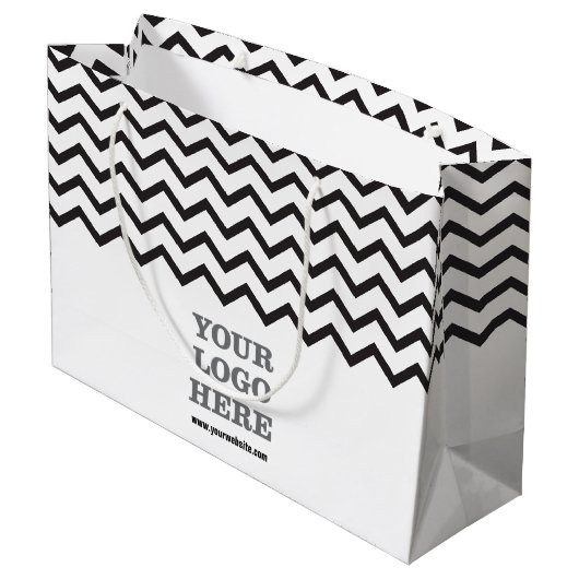 Creëer Uw eigen Logo Groot Cadeauzakje (Achterkant Gekanteld)