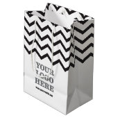 Creëer Uw eigen Logo Medium Cadeauzakje (Achterkant Gekanteld)