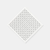 Creëer Uw eigen Logo Patroon Business Party Servet (Hoek)