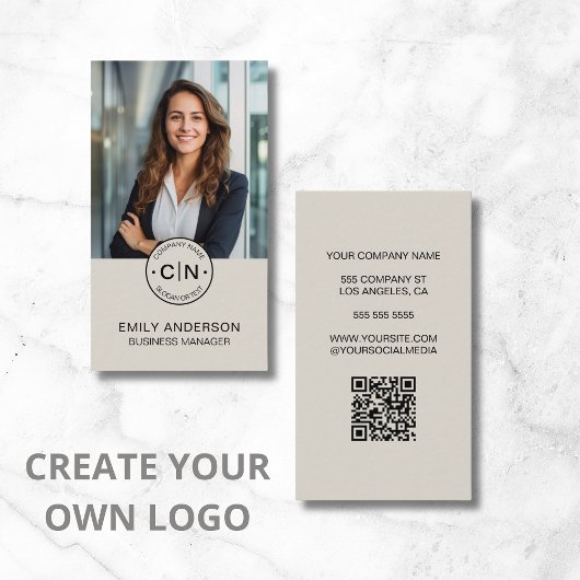 Creëer uw eigen Logo-professional Visitekaartje