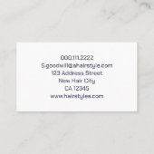 Creëer Uw eigen Logo-Visitekaartje | Donker Paarse Visitekaartje (Achterkant)