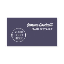 Creëer Uw eigen Logo-Visitekaartje | Donker Paarse