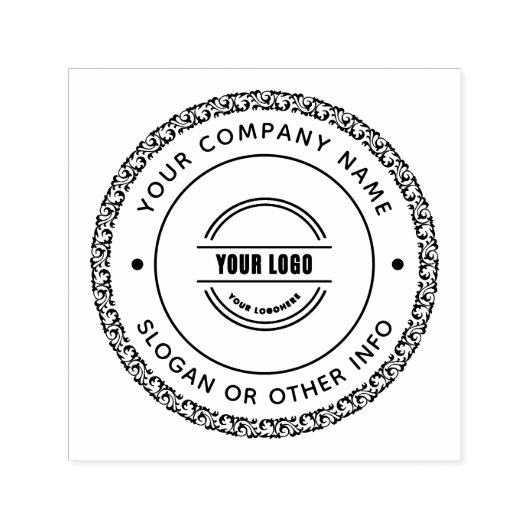 Creëer Uw eigen Logo voor bedrijfsgebruik Zelfinktende Stempel (Design)