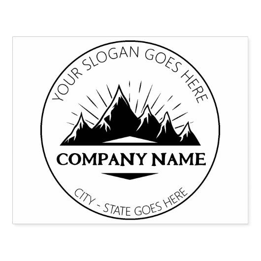 Creëer uw eigen Logo voor kleine bedrijven Rubberstempel (Afrduk)