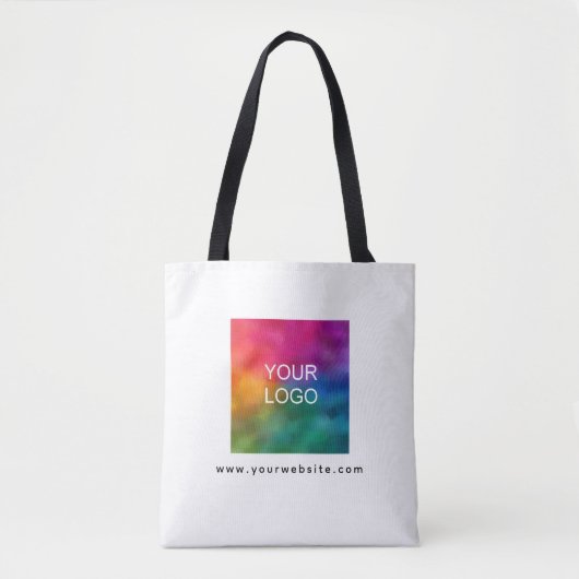 Creëer Uw eigen Logo webadres Sjabloon Tote Bag (Voorkant)