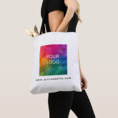 Creëer Uw eigen Logo webadres Sjabloon Tote Bag (Dichtbij)