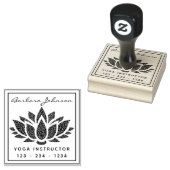 Creëer Uw eigen Lotus Flower Yoga Rubberstempel (Gestempeld)