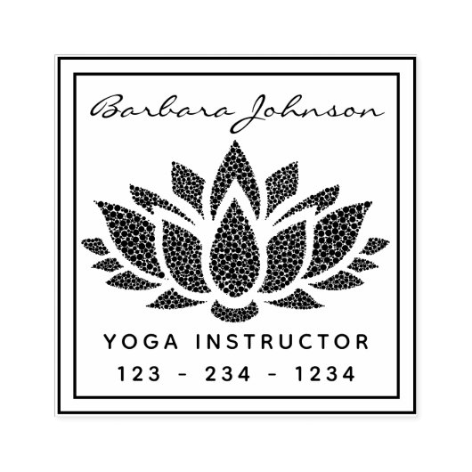 Creëer Uw eigen Lotus Flower Yoga Rubberstempel (Afrduk)