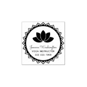 Creëer Uw eigen Lotus Flower Yoga Rubberstempel (Afrduk)